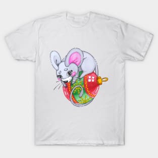 Mouse on Christmas toy T-Shirt